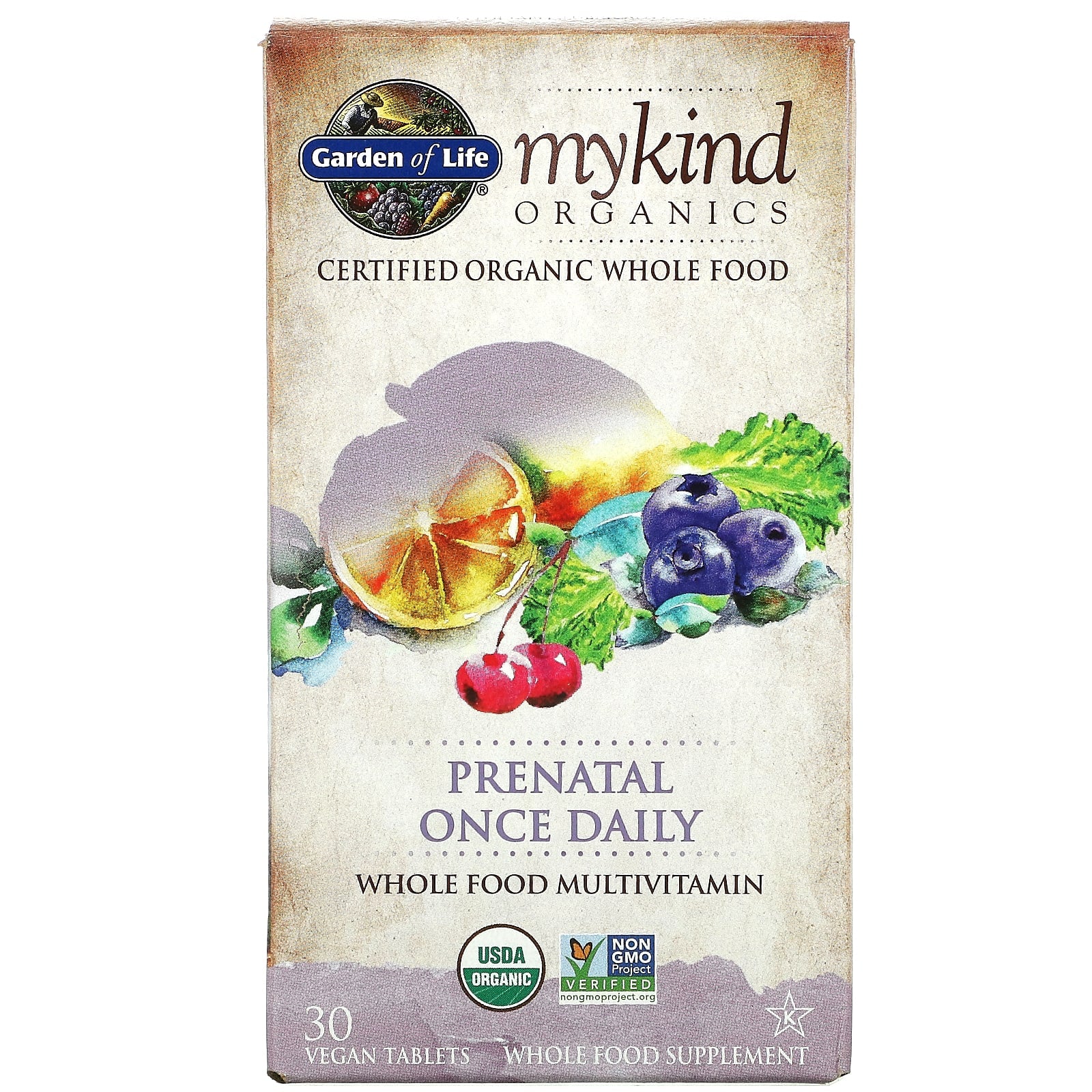 Garden of Life, mykind Org. Prenatal Once Daily, 30 Tablets UPC 658010118569 | HiLife Vitamins
